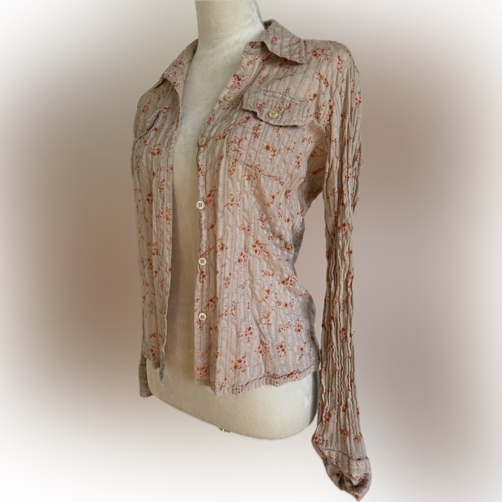 Billabong Lightweight Button Down Long Sleeve Top - image 2